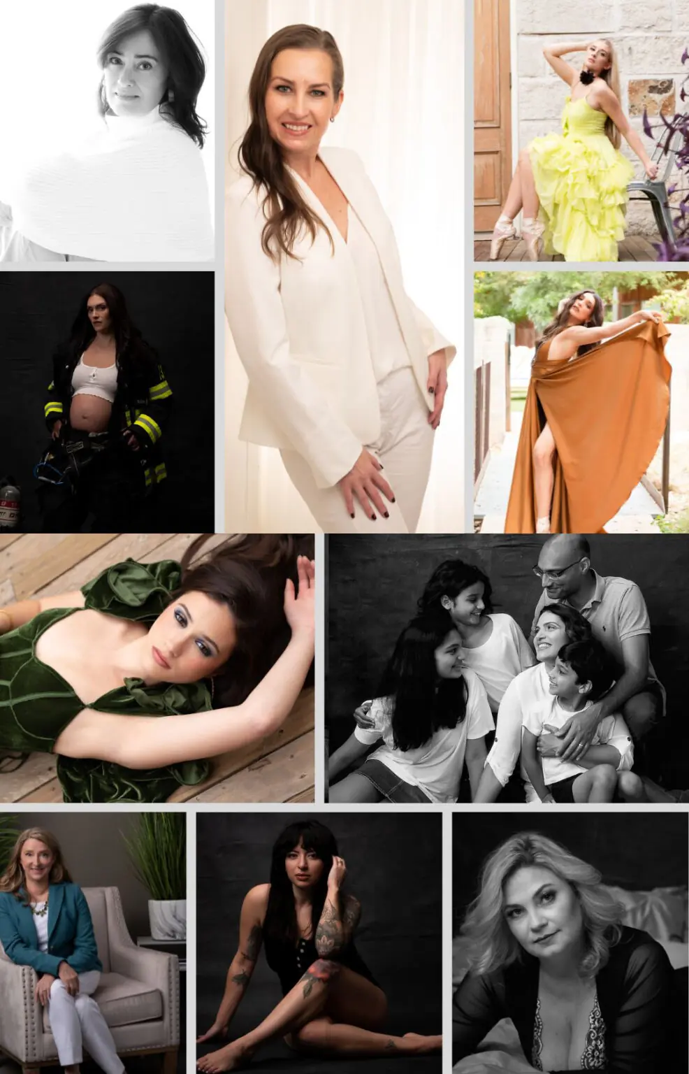 Photo collage of Adriana's Clients