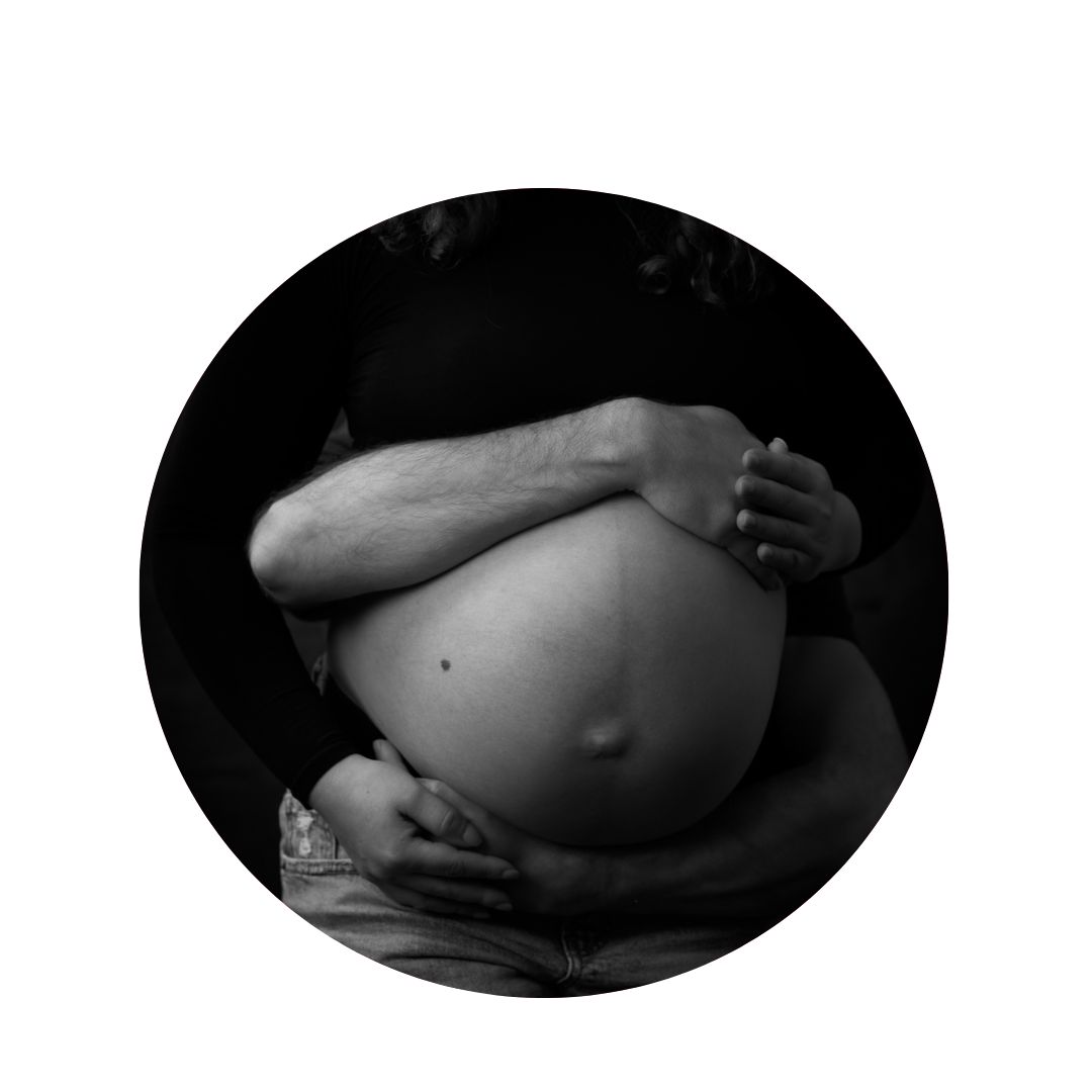 Expecting mother during a professional maternity photography session in Newton, Massachusetts by Boston maternity photographer Adriana Kopinja Photography.
