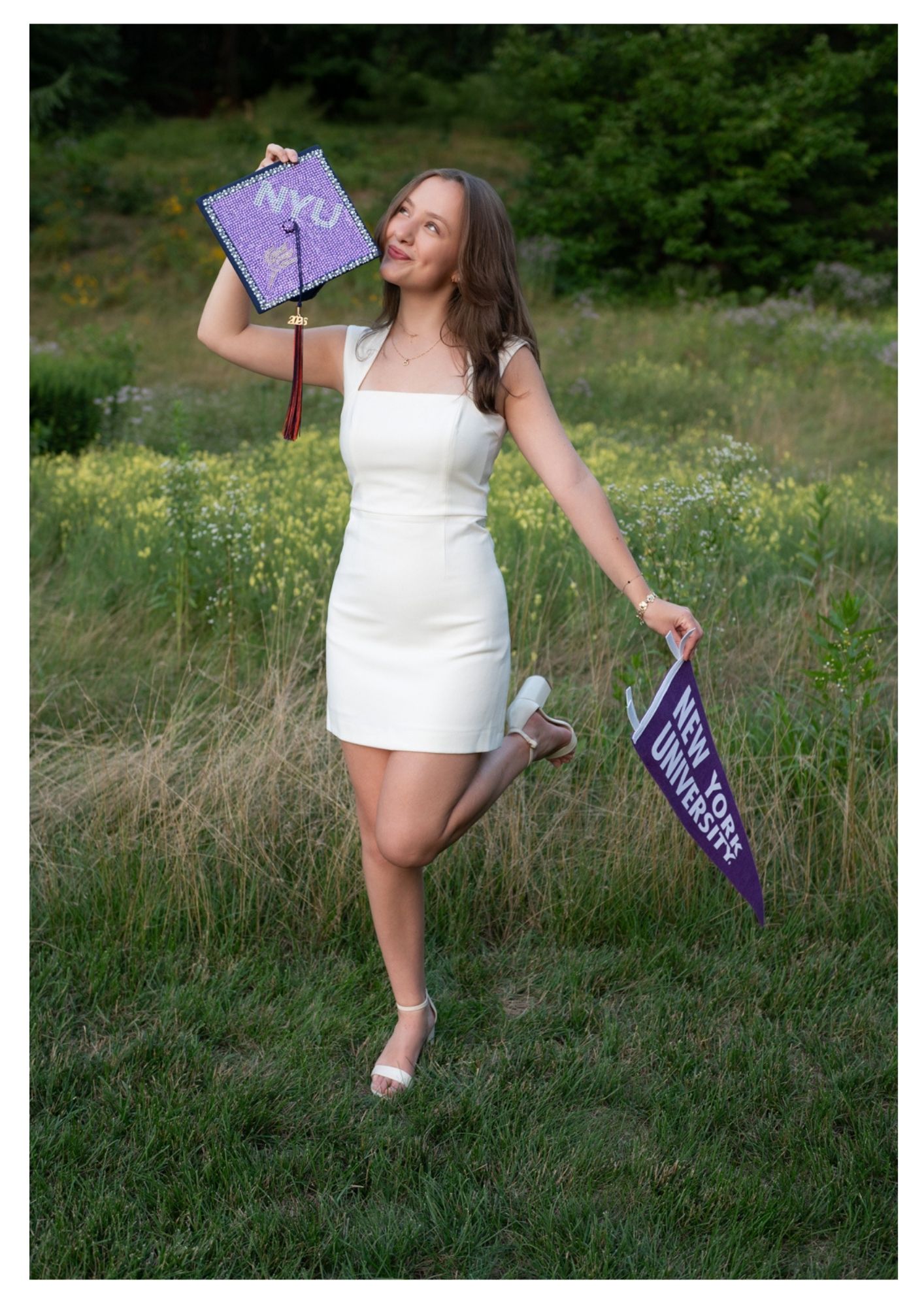 High school senior portrait photographed outdoors in Greater Boston by Adriana Kopinja Photography