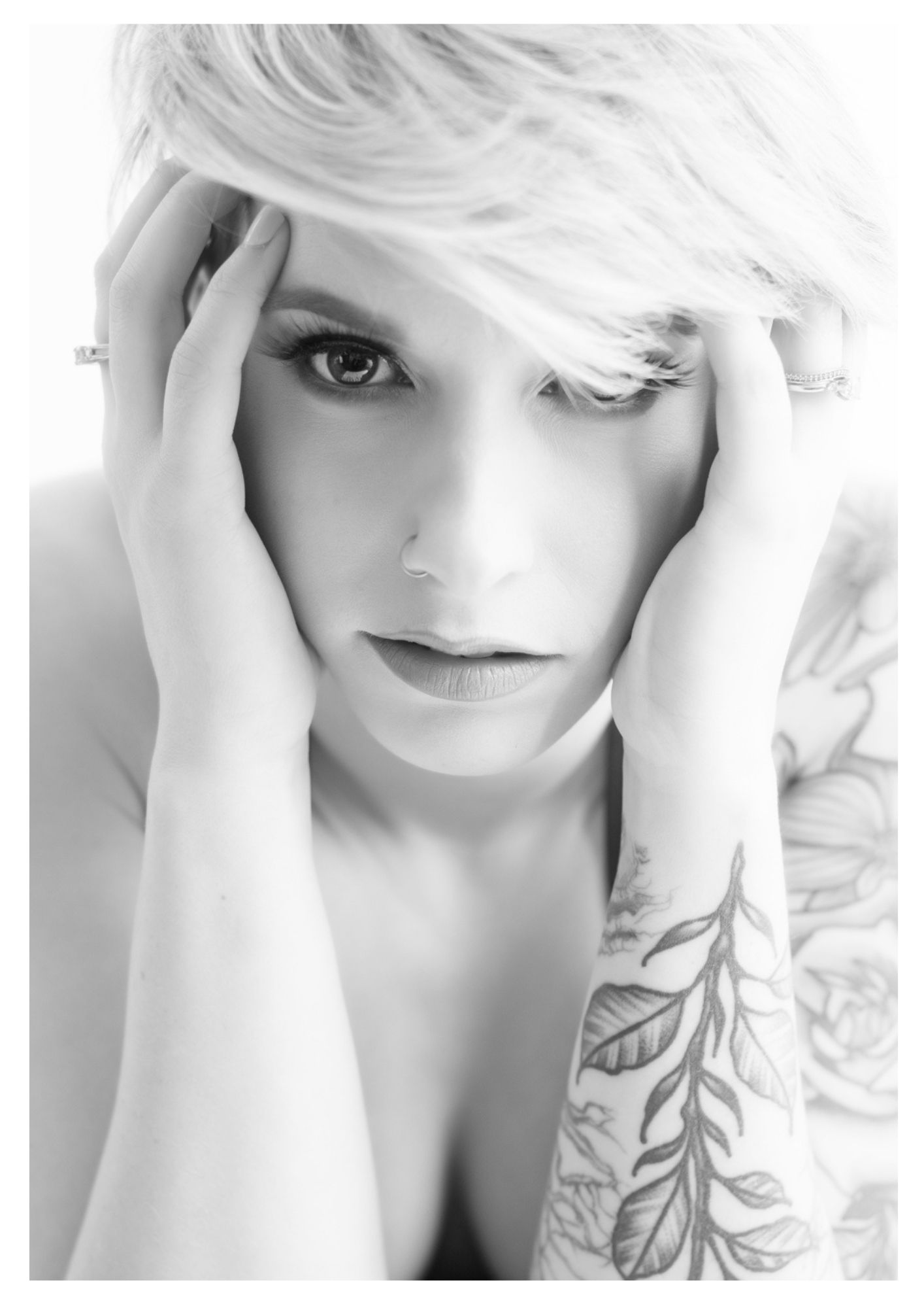Elegant portrait of a woman photographed by Adriana Kopinja Photography in Newton, Massachusetts